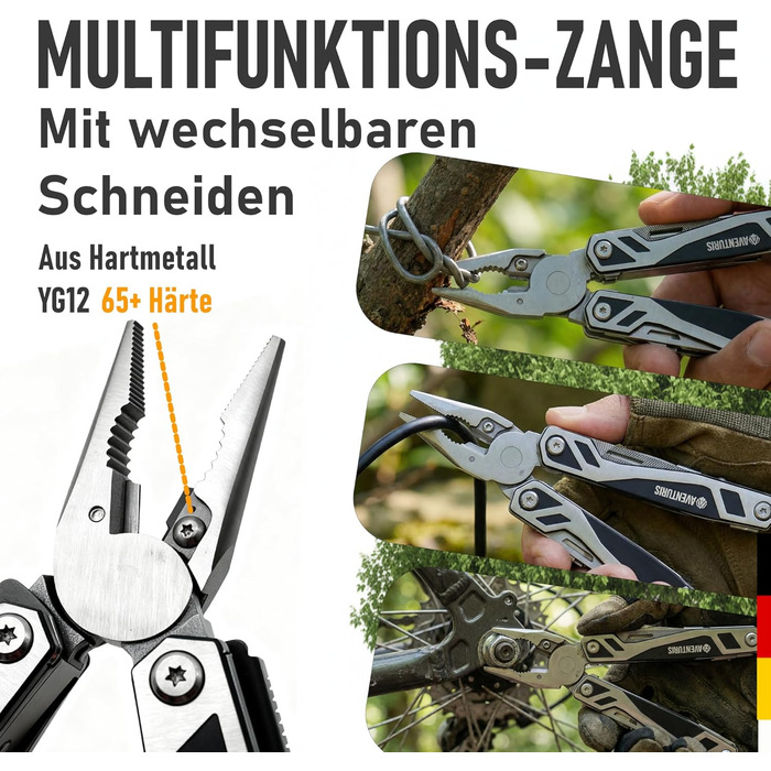 Мультитул Aventus® 21 функція: ніж, плоскогубці, викрутки (Survival Set)