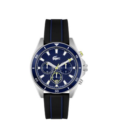 Годинник чоловічий Lacoste Chronograph Mainsail Quartz синій на силіконовому ремінці