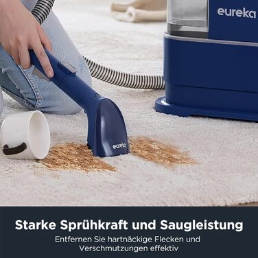 Пилосос-мийник Eureka NEY100: для килимів, диванів, оббивки, авто | 12500Pa, 1.5L, з формулою для чищення