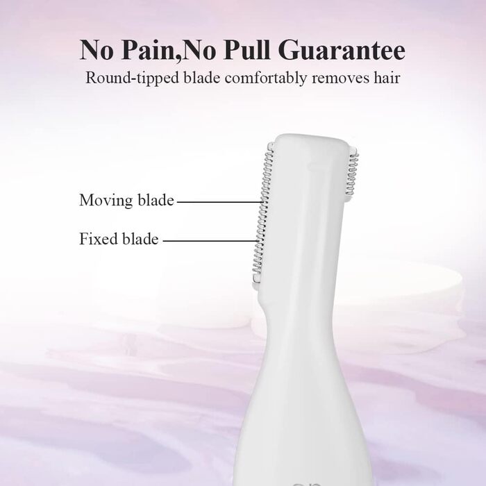 TOUCHBeauty Тріммер для тіла та обличчя AG-1658W (білий/рожевий) - професійний набір для догляду за обличчям та тілом