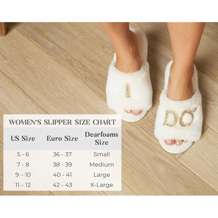 Тапочки для дому Dearfoams для нареченої та подружок нареченої, 