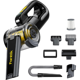 Бездротовий пилосос Fanttik Fold V10 Apex Pivot: 17000 Па, LED-дисплей, для дому та авто | Deluxe Edition з гнучким шлангом та насадкою для шерсті тварин