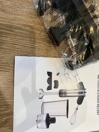 Занурювальний блендер YoloDiem 1500W 9в1, чорний, 4 титанові леза