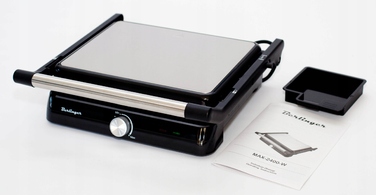 Електричний гриль Berlinger MAX-2400-W 2400 Вт, розкладний на 180°