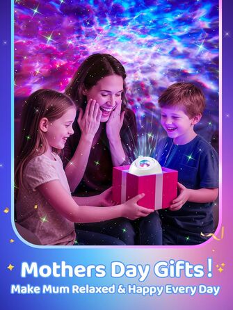 Star Projector for Kids, 15 Light Colors + 15 Music + Bluetooth Night Light Star Projector for Adults, Remote Control + 4 Timer Aurora Lamp, Galaxy Projector Gifts, Lava Lamp, Room Decoration