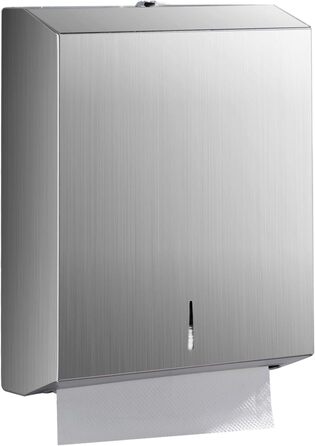 Multifold Paper Towel Dispenser Wall Mount - Multifold Trifold Paper Towel Dispenser, Large Capacity Stainless Steel Tissue Holder, Suitable for Bathrooms and Public Places