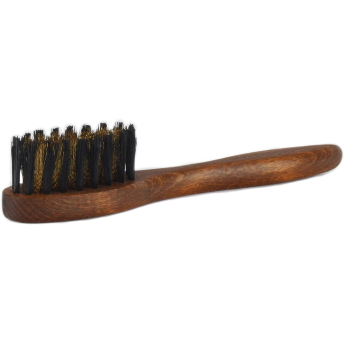 Langer & Messmer Suede Shoe Care Set - Shoe cleaning set with shoe brushes for nubuck leather care and care products for color refreshment, protection and impregnation to care for your suede shoes (6 pieces)