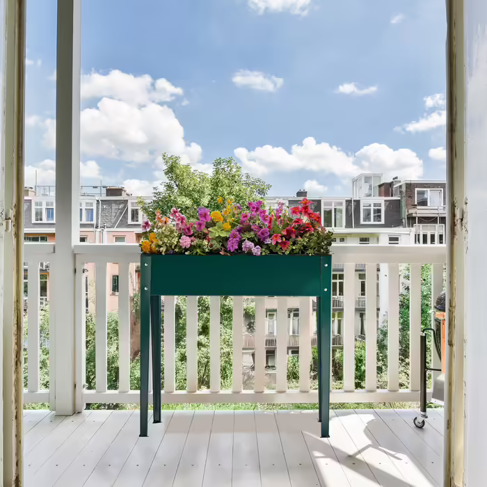 Relaxdays Green Raised Garden Bed made of Metal