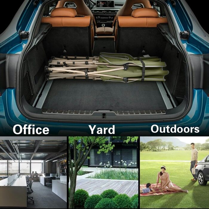 Ліжко-розкладачка Yaheetech для кемпінгу, зелене, до 150 кг, з бічною кишенею та сумкою для транспортування