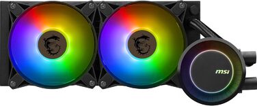 MSI MAG CoreLiquid E240 - Смарт-система водяного охолодження CPU, чорний, сумісна з AMD та Intel