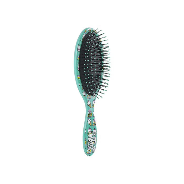 Щітка для волосся WetBrush Original Detangler з м'якими щетинками та зручною ручкою Hello Kitty Candy Jar Blue (Оригінальний розмір)