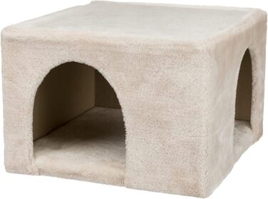 Будиночок-лежанка для кроликів TRIXIE Kuschelhöhle з двома виходами, бежевий, 36 x 25 x 36 см