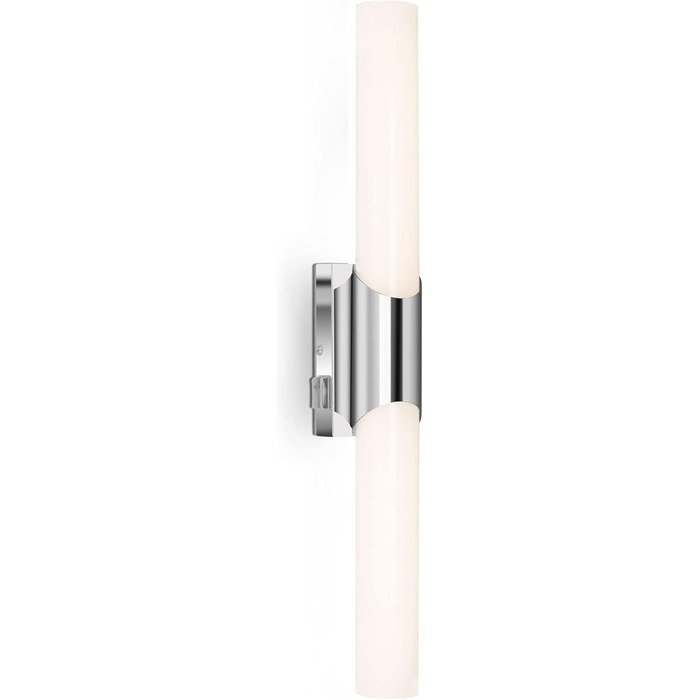 Briloner Leuchten - LED Bathroom Light, IP44 Bathroom Lamp, 11 Watt, 1300 Lumens, 4000 Kelvin, Chrome-White, 470x65x68mm (LxBxH)