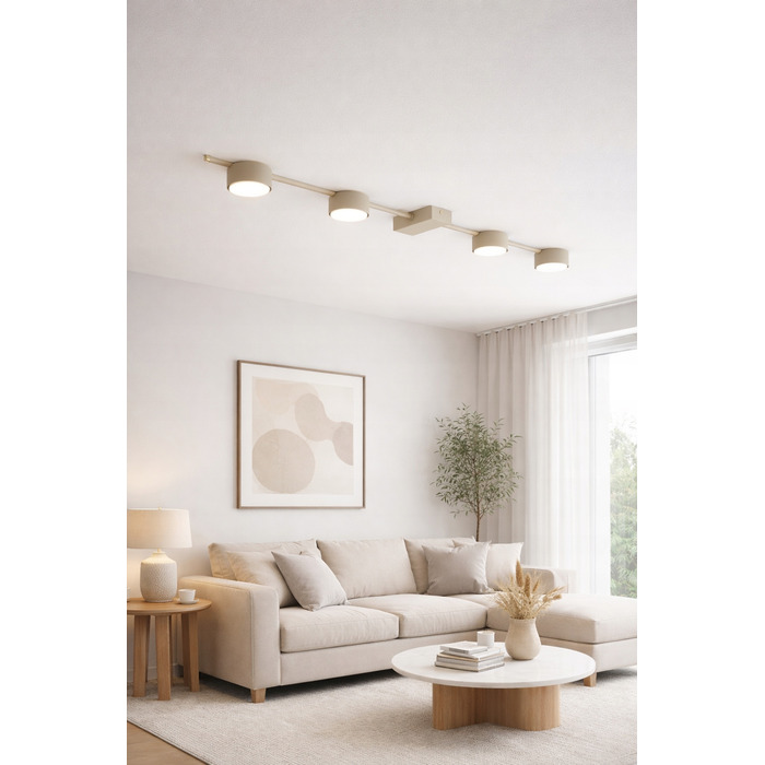 Підвісна лампа Elko-Lighting, колір екру, 4 точки світла GX53, металева