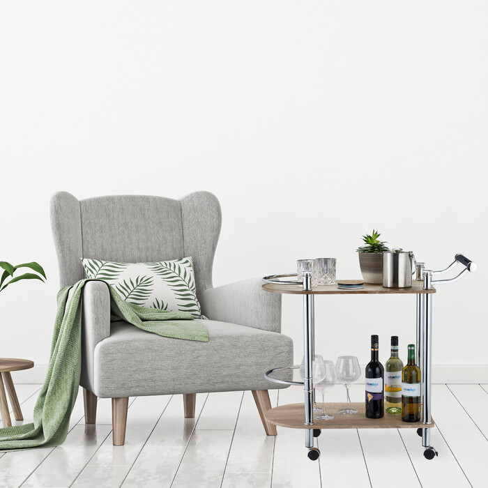 Relaxdays Serving Trolley with 2 Tiers