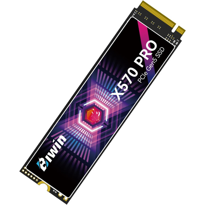 BIWIN SSD X570PRO Gen5 2TB – Швидкий NVMe PCIe 5.0 накопичувач для ПК та ноутбука, 14000 MB/s, 3D TLC NAND