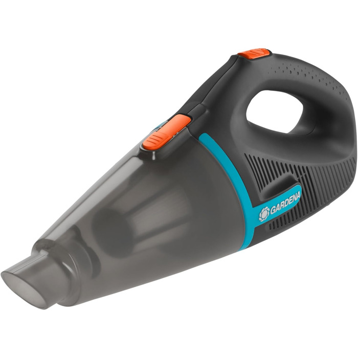 Gardena Outdoor Hand Vacuum EasyClean Li: Battery-powered vacuum for wet and dry particles, integrated lithium-ion battery, high suction power (9339-20)