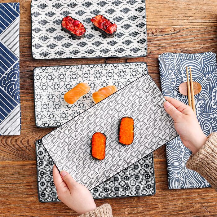 Набір сервірувальних тарілок Vancasso Haruka, 4 шт, порцеляна