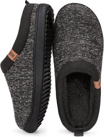 Чоловічі домашні тапочки MERRIMAC з піною Memory Foam, чорні, 43/44 EU
