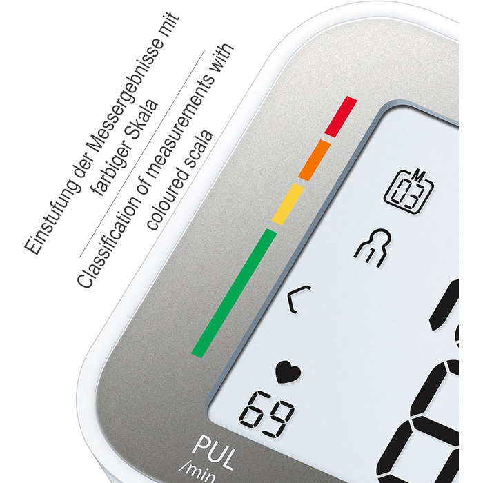 Тонометр Sanitas SBC 15 на зап'ястя, автоматичний вимірювач артеріального тиску та пульсу, функція попередження про можливі аритмії