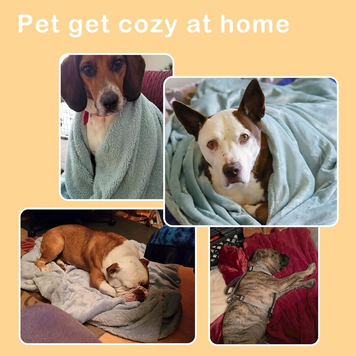 М'яка ковдра для домашніх тварин з флісу, Sherpa, плюшева, для собак, котів, цуценят, 152x127 см