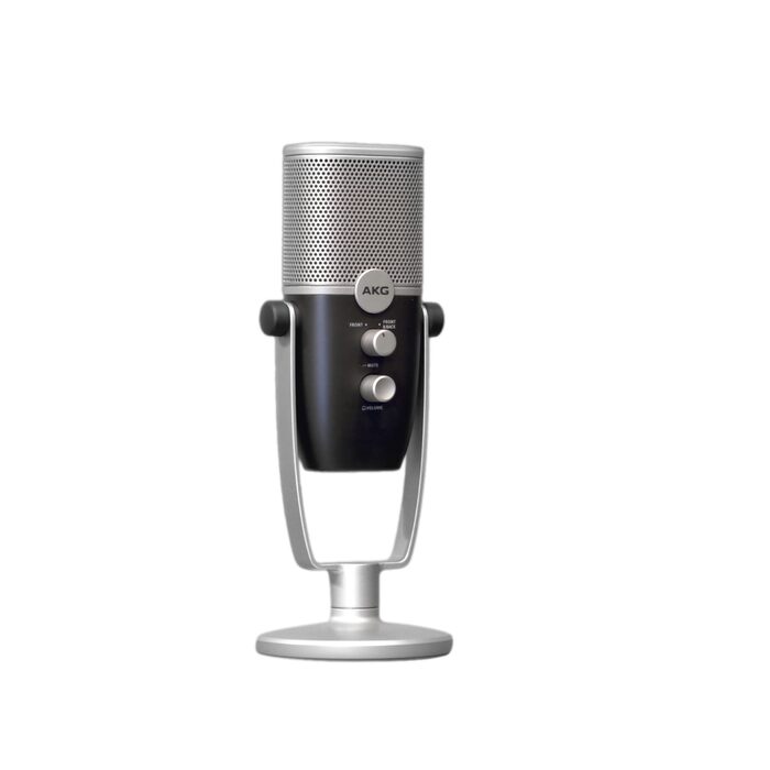 AKG Ara USB-C конденсаторний мікрофон для подкастів, відео, геймінгу та стрімінгу, синьо-сріблястий