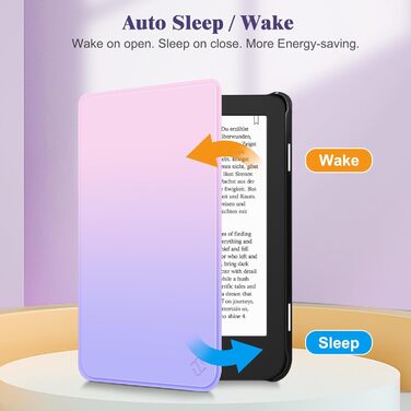 Чохол Fintie для Tolino Shine Color/Shine(2024)/Shine 4(2022) & Kobo Clara Colour/Clara BW(2024)/Clara 2E(2022) eReader - ультратонкий з авто-сон/пробудження та магнітним закриттям, блакитний мармур (Z -a Fantasy Ombre)