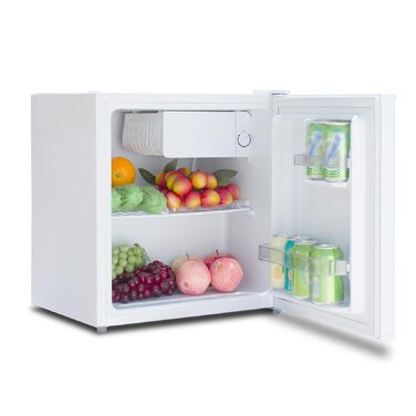 Міні холодильник 45L, білий, без морозильної камери, тихий, для кухні, офісу, спальні, невеликих квартир, готелів, 0-10°C