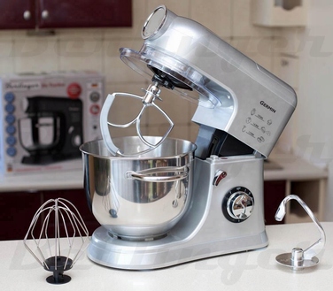 Кухонний комбайн Germin MAX-1500-W 1500 Вт, сріблястий/сірий
