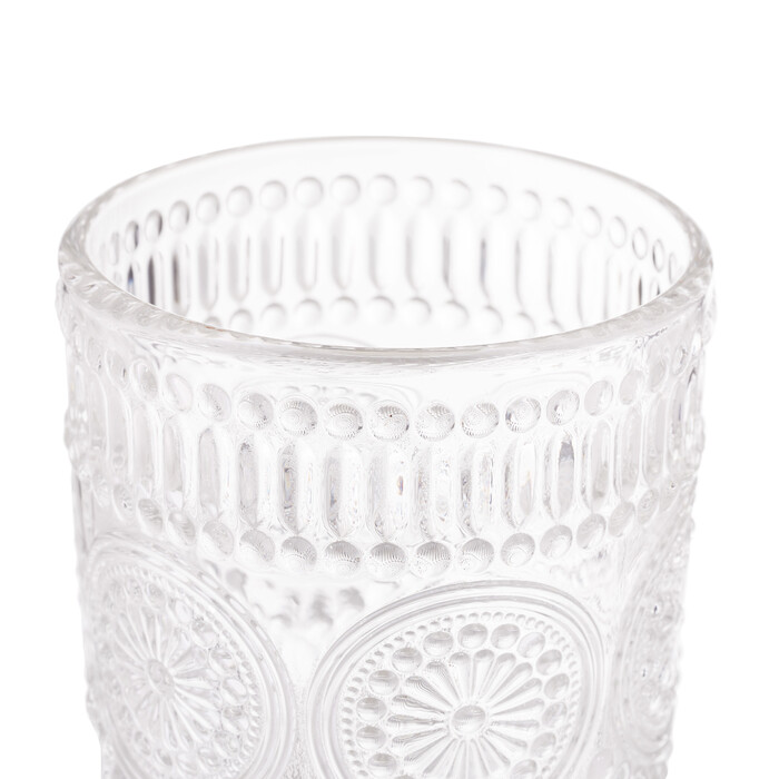 Relaxdays Vintage Drinking Glasses, Set of 4, 13.5 oz