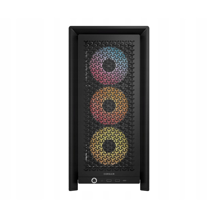 Корпус для комп'ютера Corsair 4000D RS ARGB Midi Tower ATX, чорний