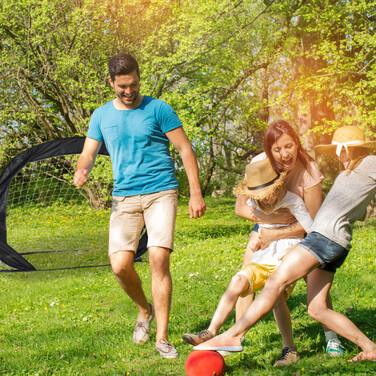 Relaxdays Pop-Up Football Goals - Set of 2