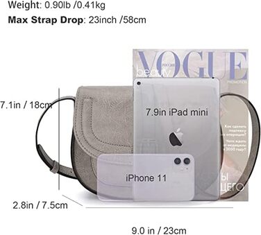 Сумка жіноча AFKOMST через плече з PU шкіри, маленька, регульований знімний ремінець - легка та стильна