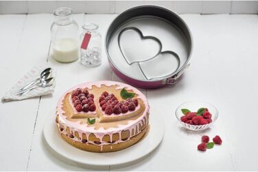 Форма для випічки Zenker Backform, серцеподібна, з антипригарним покриттям, рожева, 1 шт.