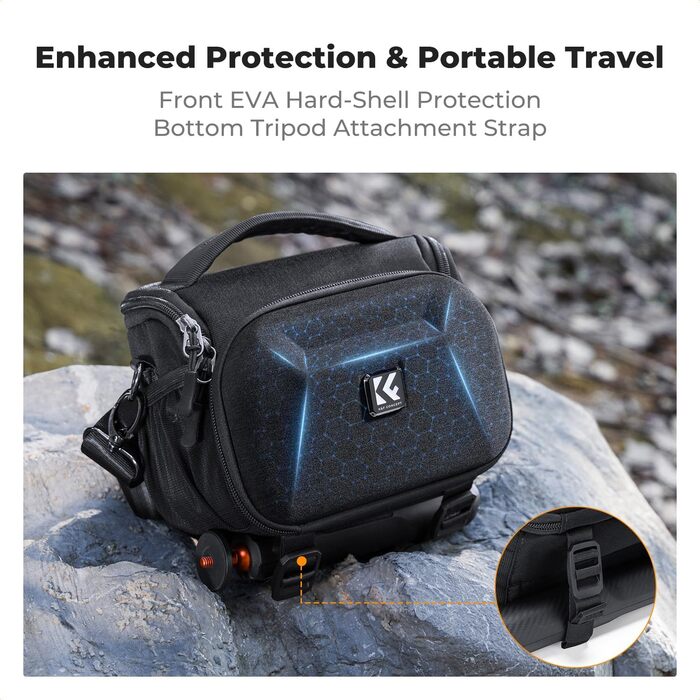 Сумка для камери K&F CONCEPT для DSLR/SLR, фотосумка, рюкзак, фоторюкзак, фотосумка на плече зі штативним кріпленням