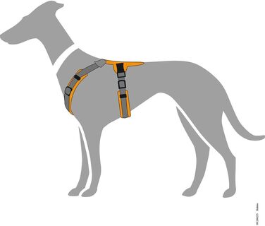 Нашийник для собак HUNTER Maldon, коричнево-сірий, L, м'який, комфортний, з 3M Scotchlite, регулюється, з м'яким ручним тримачем