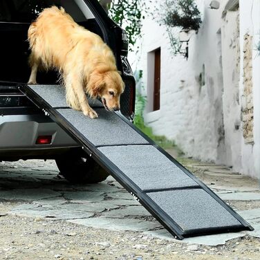 Рампа для собак BestVida® (160 x 44 см) – для авто, SUV та вантажівок, складана та портативна, з антиковзким покриттям