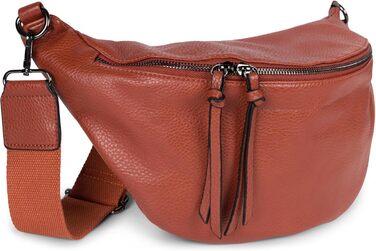 Сумка жіноча styleBREAKER на плече та через тіло Cognac велика, 37x17 см. Кросбоді, з регульованим ремінцем та двостороннім замком