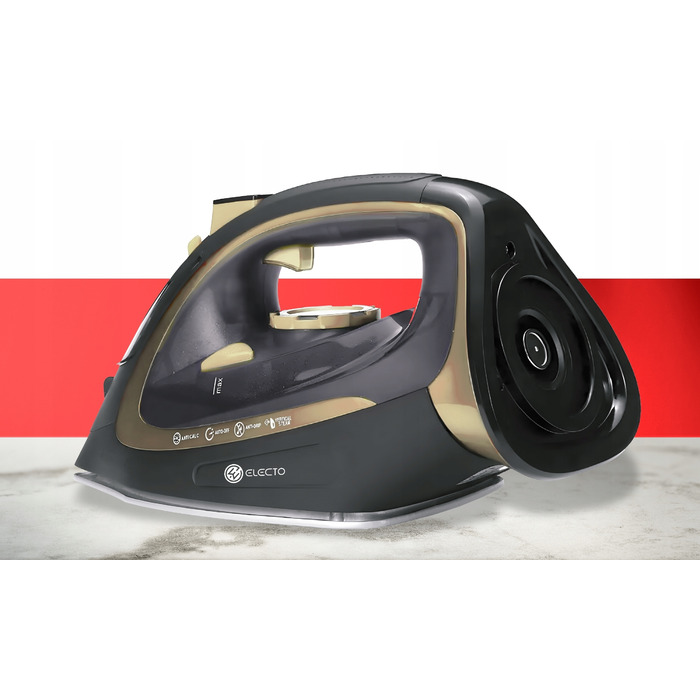 Бездротова праска Electo 2400 Вт, керамічна підошва, 450 мл, Anti-Drip