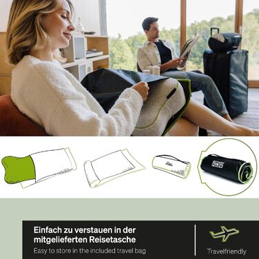 BLACKROLL® Recovery Pillow Set Jersey, orthopedic cervical pillow for the upper cervical spine made from memory foam - Made in Germany Pillow + cover in anthracite