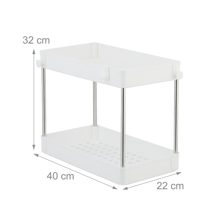 Relaxdays Under Sink Shelf, 2-Piece Set