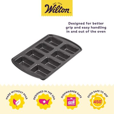 Форма для міні-полуфабрикатів Wilton Perfect Results, антипригарна, на 8 порцій
