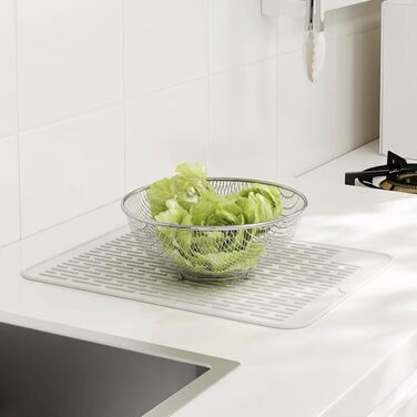 Килимок для суші посуду WXFLGH 40x30 см з термостійкого силікону, антиковзаючі, для кухні та котів