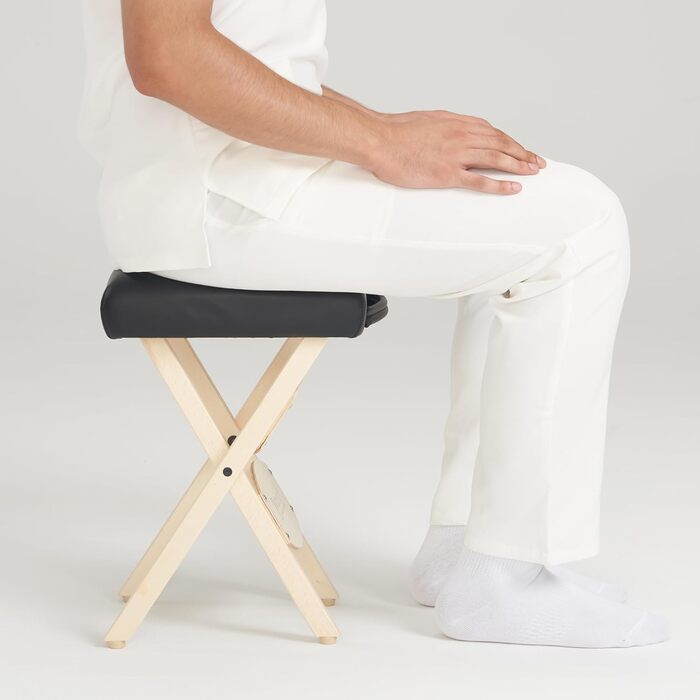 Складаний масажний табурет Master Massage America, чорний, для масажного столу