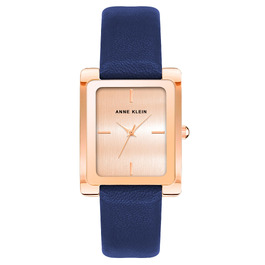 Жіночий шкіряний годинник Anne Klein синього кольору