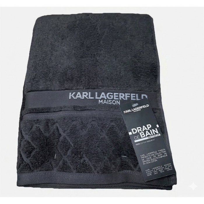 Розкішний банний та пляжний рушник KARL LAGERFELD MAISON 100x150, бавовна