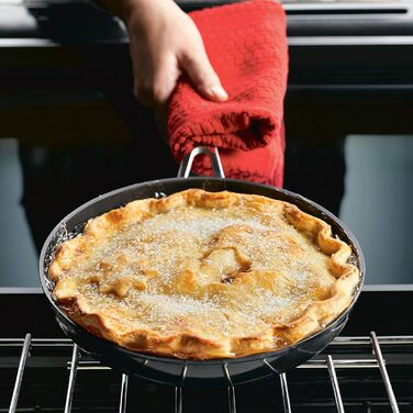 Пательня-гриль KitchenAid з виливом, 29 см, антипригарна, чорна - для індукційних плит