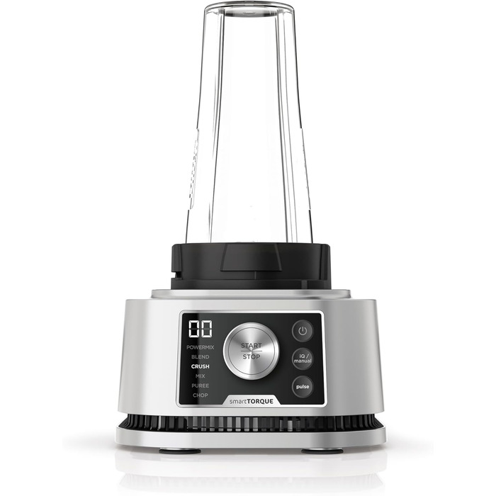 Ninja Foodi Power Nutri Mixer Smoothie Maker 3-in-1, thick spreads & frozen drinks, automatic programs, 2.1L pitcher, 700ml cup & 400ml bowl with Power Paddle, 1200W, Silver CB350EU 3-in-1 Mixer, 1200W