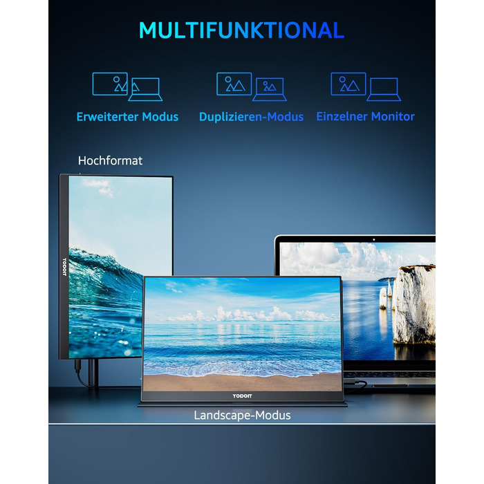 Портативний монітор Yodoit 15.6