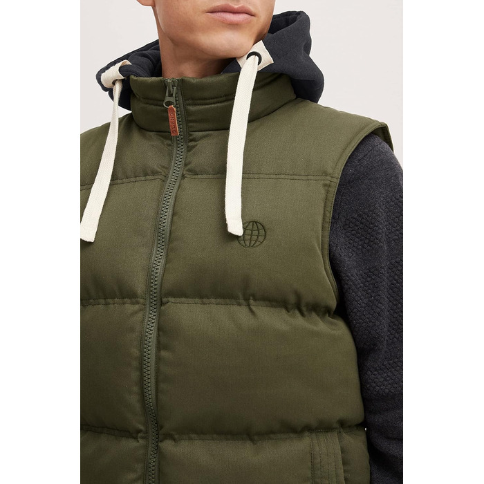 Чоловіча водонепроникна куртка Blend BHJen Outdoor з капюшоном та кишенями, Regular fit, Dusty Green (70595)